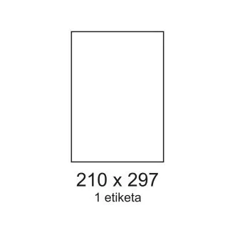Etichete 210x297mm 1 etichetă pe coală 100 coli Smartline