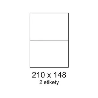 Etichete 210x148mm 2 etichete pe coală 100 coli Smartline