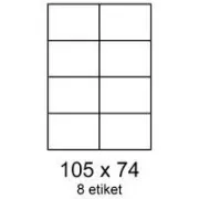 Etichete 105x74mm 8 etichete pe coală 100 coli Smartline