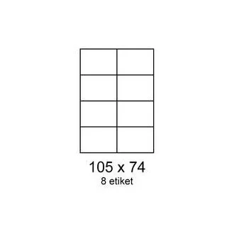 Etichete 105x74mm 8 etichete pe coală 100 coli Smartline