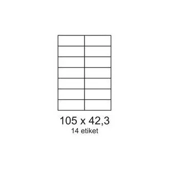 Etichete 105x42.3mm 2 rânduri 14 etichete pe coală 100 coli Smartline Etichete 105x42.3mm 2 rânduri 14 etichete pe coală 100 coli Smartline
