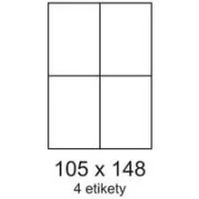Etichete 105x148.5mm 4 etichete pe coală 100 coli Smartline