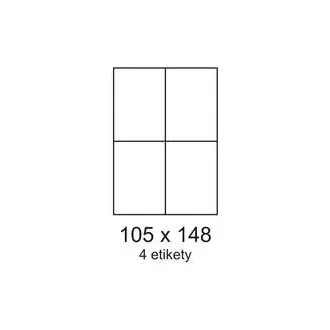 Etichete 105x148.5mm 4 etichete pe coală 100 coli Smartline