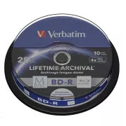 VERBATIM MDisc BD-R (pachet de 10) Spindle / 4x / 25GB