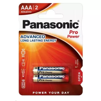Baterii alcaline PANASONIC Pro Power LR03PPG / 2BP AAA 1.5V (Blister 2buc)