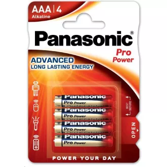 Baterii alcaline PANASONIC Pro Power LR03PPG / 4BP AAA 1.5V (Blister 4buc)