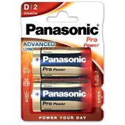 Baterii alcaline PANASONIC Pro Power LR20PPG / 2BP D 1, 5V (Blister 2buc)