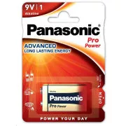 Baterii alcaline PANASONIC Pro Power 6LF22PPG / 1BP 9V (Blister 1buc)
