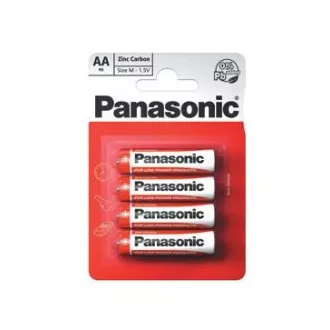 PANASONIC Baterii Zinc Carbon Red Zinc R6RZ / 4BP EU AA 1.5V (Blister 4buc)