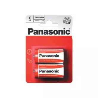 Baterii PANASONIC Zinc Carbon Red Zinc R14RZ / 2BP EU C 1.5V (Blister 2buc)