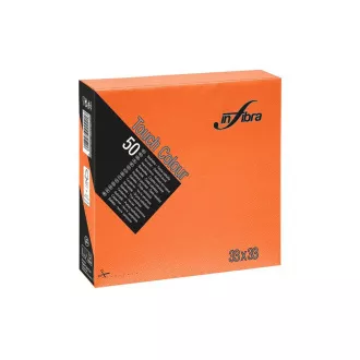 Servetele hartie INFIBRA 2vrs. 33x33cm portocaliu 50buc