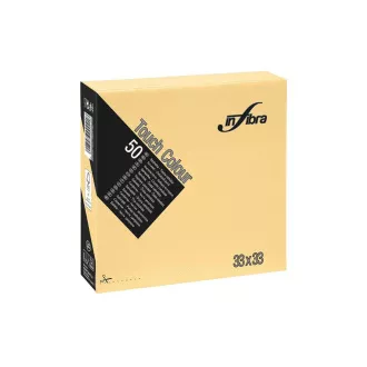 Servetele hartie INFIBRA 2vrs. 33x33cm fildeș 50buc