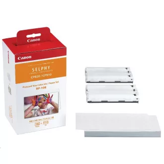 Hârtie Canon RP-108 100x158mm 108pcs pentru imprimantă de termosublimare Hârtie Canon RP-108 100x158mm 108pcs pentru imprimantă de termosublimare