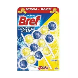 Perdeau de toaletă Bref Power Aktiv Lemon 3x50g Perdeau de toaletă Bref Power Aktiv Lemon 3x50g