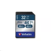Card SDHC VERBATIM 32GB Pro, U3, V30