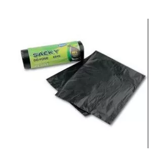 Saci deșeuri HDPE 60x70cm 60L 10mic 20buc la rolă