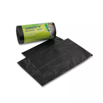 Saci deșeuri HDPE 60x70cm 60L 10mic 50buc la rolă