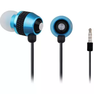 Căști GEMBIRD cu microfon MHS-EP-002 pentru MP3, metal, albastru