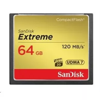 SanDisk Compact Flash 64GB Extreme (R: 120 / W: 85 MB / s) UDMA7