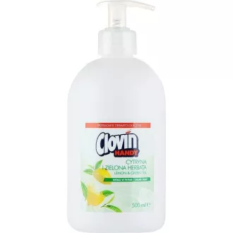 Săpun lichid Clovin Handy antibacterian Lămâie și ceai verde 500ml Săpun lichid Clovin Handy antibacterian Lămâie și ceai verde 500ml