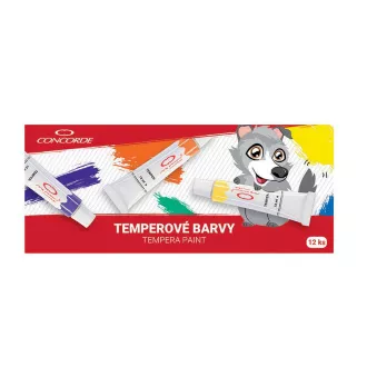 Tempera colors Concorde 12x12ml Tempera colors Concorde 12x12ml