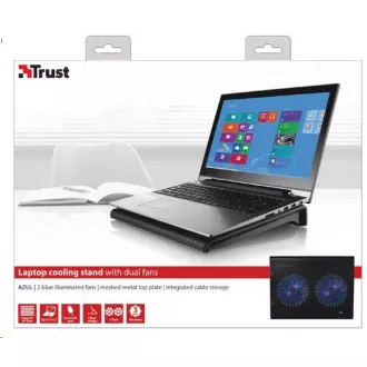 Suport pentru laptop TRUST Suport de răcire pentru laptop Azul cu ventilatoare duble (placă de răcire)