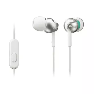 Căști stereo SONY MDR-EX110AP, albe