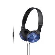 Căști stereo SONY MDR-ZX310AP, albastre