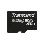 Card MicroSDXC TRANSCEND 64GB Clasa 10, UHS-I (45MB/s)