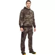 Hanorac cu glugă CRAMBE camuflaj gri XS
