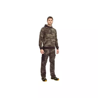 Hanorac cu glugă CRAMBE camuflaj gri XL