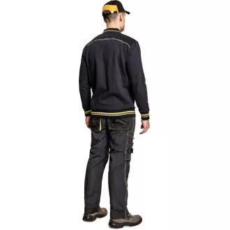 Hanorac polo KNOXFIELD antracit / galben L