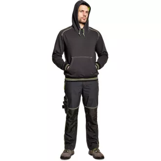 Hanorac KNOXFIELD cangur antr / galben XS