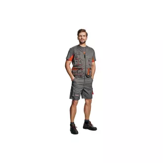 Pantaloni scurți DESMAN gri / portocaliu 50