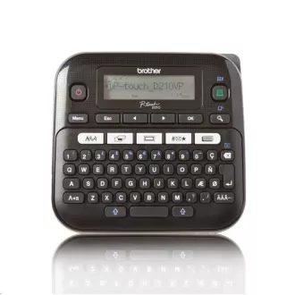 Imprimantă de etichete BROTHER PT-D210VP - 12 mm, benzi TZe în carcasă - mâner