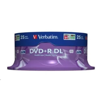 VERBATIM DVD + R (pachet de 25) Strat dublu / 8x / 8,5 GB / ax