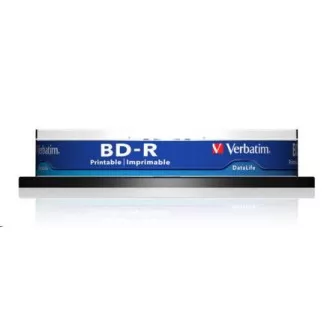 VERBATIM BD-R SL Datalife (pachet de 10) Blu-Ray / Spindle / 6x / 25 GB Wide Printable
