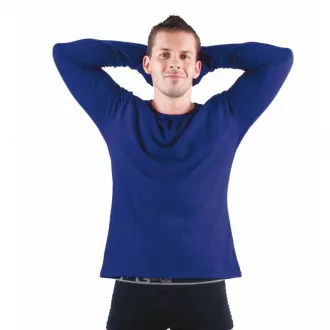 CAMBON Tricou cu maneca lunga albastru regal S
