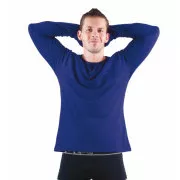 CAMBON Tricou cu maneca lunga albastru regal M
