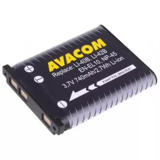 AVACOM Olympus Li-40B, Li-42B, Fujifilm NP-45, Nikon EN-EL10 Li-ion 3.7V 740mAh 2.7Wh