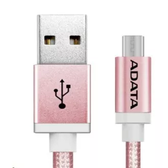 Cablu ADATA Micro USB - USB A 2.0, 100cm, roz