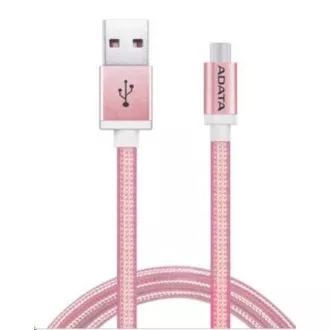 Cablu ADATA Micro USB - USB A 2.0, 100cm, roz