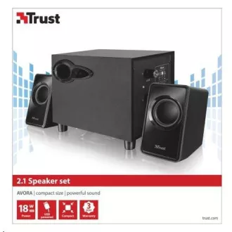 Set difuzoare TRUST 2.1 Avora Subwoofer - negru