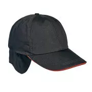 Pălărie de iarnă EMERTON neagră/portocaliu M