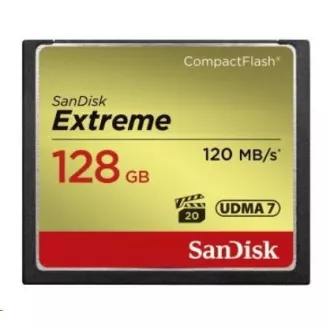 Card SanDisk Compact Flash Extreme de 128GB (R:120/W:85 MB/s UDMA7) Card SanDisk Compact Flash Extreme de 128GB (R:120/W:85 MB/s UDMA7)