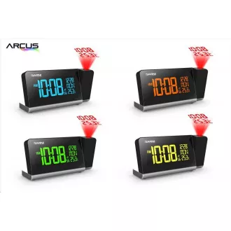GARNI 165 Arcus - ceas deşteptător digital cu proiecţie a timpului şi a temperaturii interioare