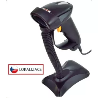 Cititor CCD Virtuos HT-310A rază lungă, USB (tastatură / RS232), suport, negru Cititor CCD Virtuos HT-310A rază lungă, USB (tastatură / RS232), suport, negru