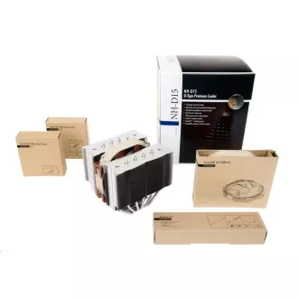 Cooler CPU NOCTUA NH-D15, 2x 140mm, LGA1851, AM5, maro/argintiu