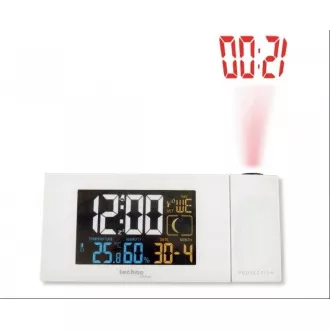 TechnoLine WT 537 - ceas cu alarmă digitală cu proiecție și măsurare a temperaturii și umidității interioare
