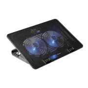 Placă de răcire EVOLVEO pentru NTB A101, până la 17", 2 ventilatoare de 120 mm, iluminare din spate albastră, neagră